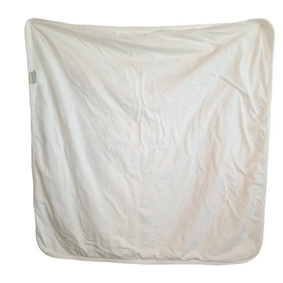 2004 Miniclasix Swaddle Receiving Embroidered Cloud & Stars Blanket 26" X 26" - Picture 3 of 5